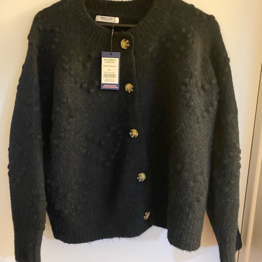 Smash and Tess Bea Bobble Cardigan - Midnight Black